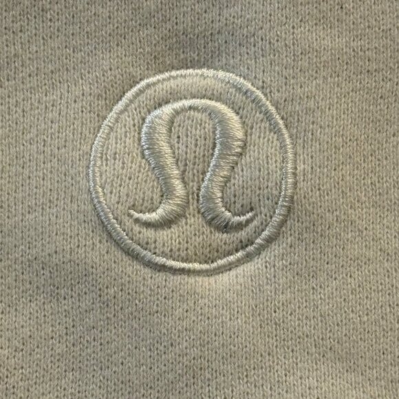 Lululemon Scuba Oversized Funnel Neck Half-Zip Hoodie White Opal M/L Cotton - Picture 11 of 15